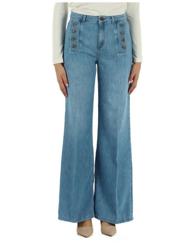 Twin Set Jeans > wide jeans - Bleu