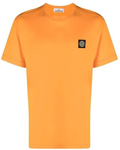 Stone Island T-Shirts - Orange