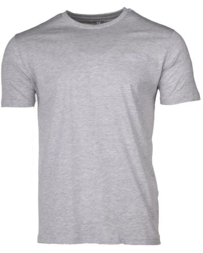 Redskins Besticktes logo baumwoll t-shirt - Grau