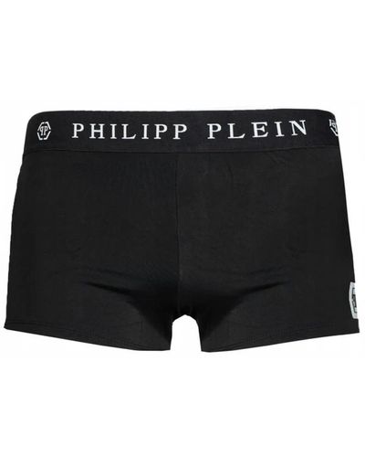Philipp Plein Boxer badebekleidung mit logo - Schwarz