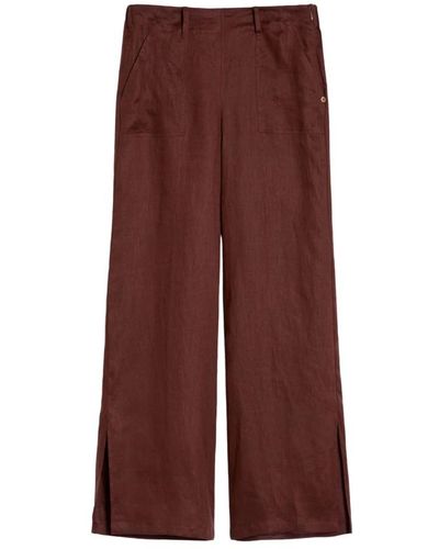 Pennyblack Trousers > wide trousers - Marron