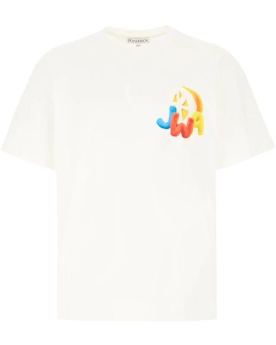 JW Anderson Tops > t-shirts - Blanc