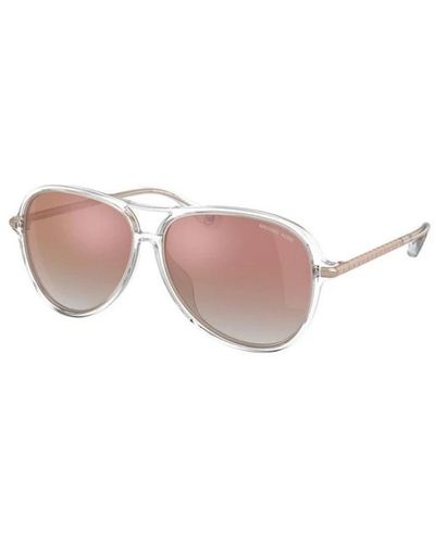 Michael Kors Sonnenbrille mit transparentem rahmen - Pink