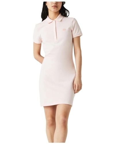Lacoste Short Dresses - Pink