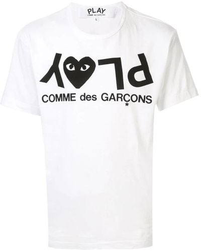 COMME DES GARÇONS PLAY T-Shirts - White