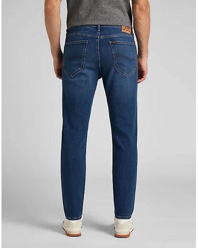 Lee Jeans Slim fit jeans mit hoher taille und reißverschluss - Blau