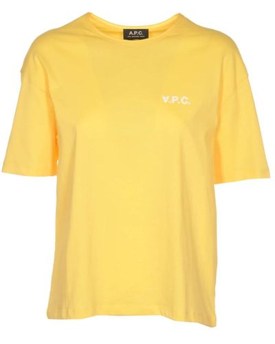 A.P.C. T-shirts and Polos Yellow - Gelb