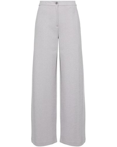 Emporio Armani Pantalones grises claro con chevron