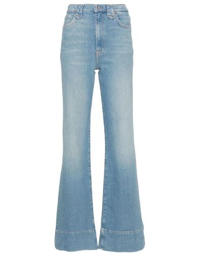 7 For All Mankind Jeans > flared jeans - Bleu