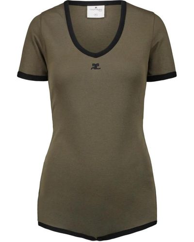 Courreges T-Shirts - Green