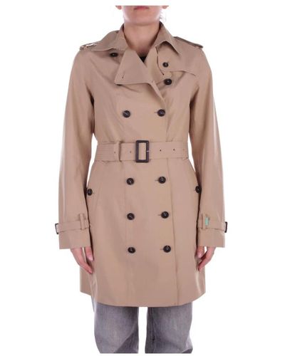Save The Duck Trench Coats - Brown