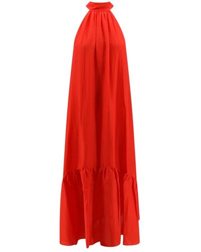 Semicouture Maxi dresses - Rojo
