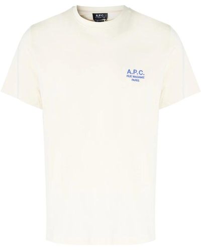 A.P.C. Raymond blanc t-shirt weiß/blau