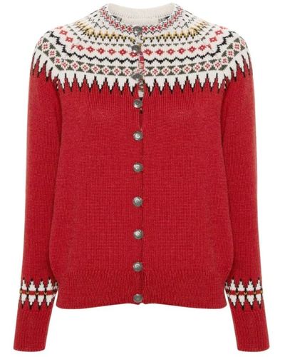 Bode Knitwear > cardigans - Rouge