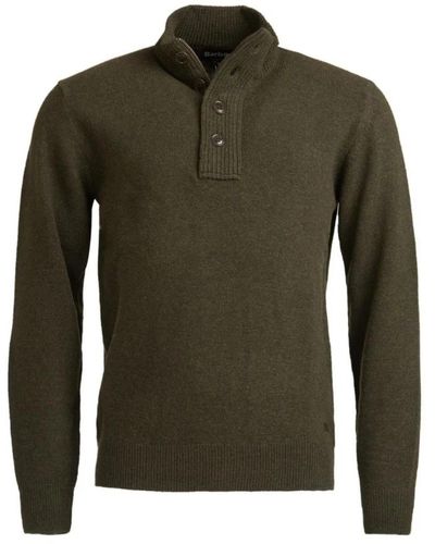 Barbour Essential patch half zip pullover - Grün