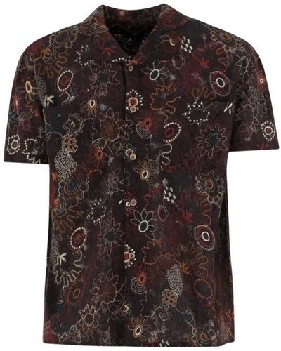 ANDERSSON BELL Short Sleeve Shirts - Brown