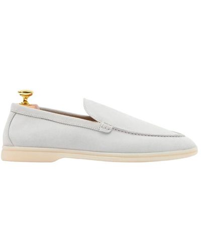 SCAROSSO Loafers,leichte ludovico loafers,salbeigrüne wildleder-loafers,leichte wildleder loafers - Weiß