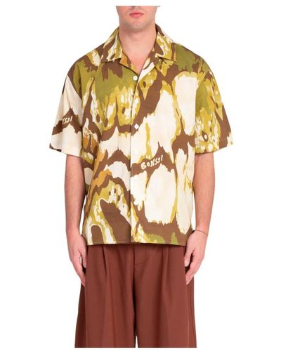Bonsai Jungle oversize bowling shirt - Mehrfarbig