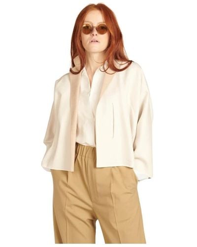 Sofie D'Hoore Ivory woll caban jacke - Natur