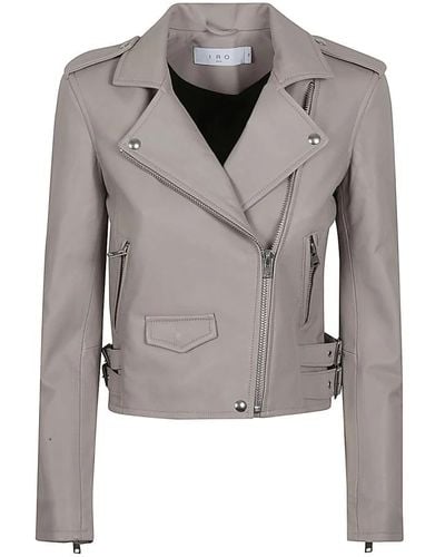 IRO Leather jackets - Gris