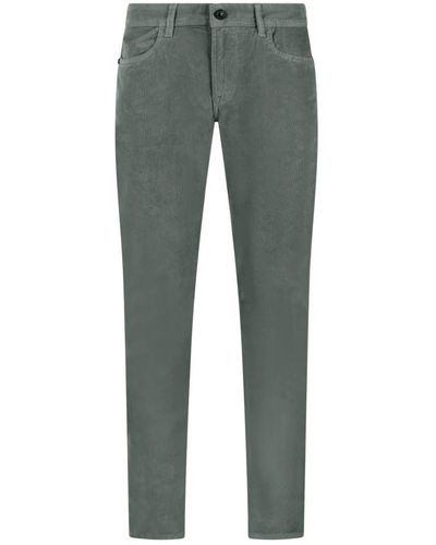 Re-hash Pantaloni in velluto a coste slim fit - Verde