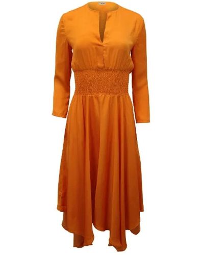 Maje Midi Dresses - Orange