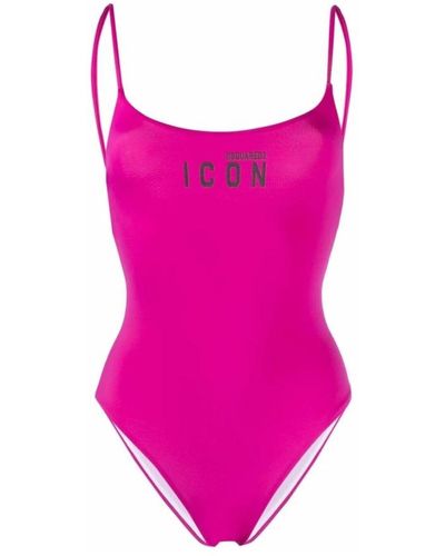 DSquared² Stilvoller Einteiler-Badeanzug - Pink