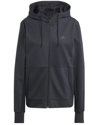 adidas Full zip hoodie - Blu