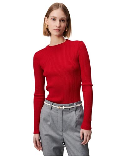 Jane Lushka Pullover rojo estiloso