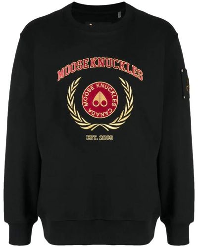 Moose Knuckles Sweatshirts - Black