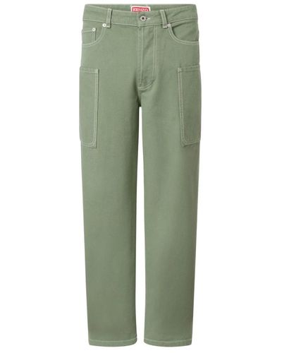 KENZO Straight jeans - Verde