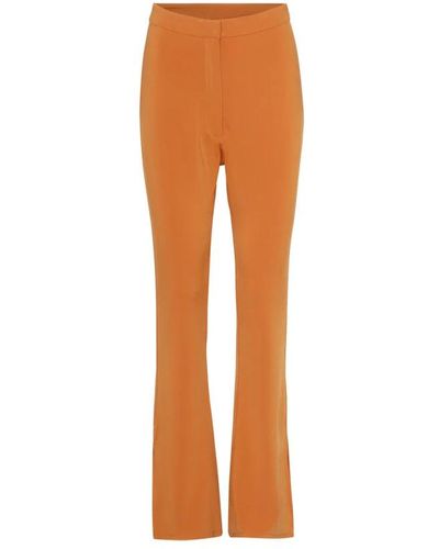 REMAIN Birger Christensen Wide Trousers - Orange