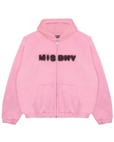 MISBHV Rosa hoodie mit logo-print - Pink