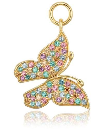 Sif Jakobs Jewellery Schmetterling hoop charm anhänger - Mettallic