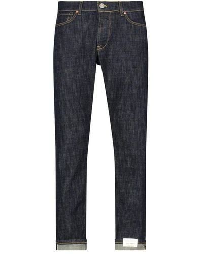 Tela Genova Rinse wash selvedge slim fit jeans - Blau