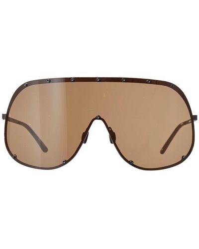Rick Owens Shield sonnenbrille - Natur
