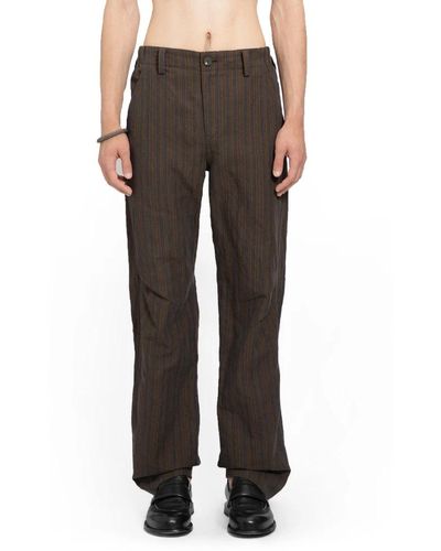 Ziggy Chen Trousers > straight trousers - Marron