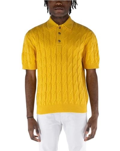 Drole de Monsieur Round-Neck Knitwear - Yellow