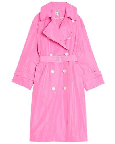 Ines De La Fressange Paris Trench coat rosa in cotone
