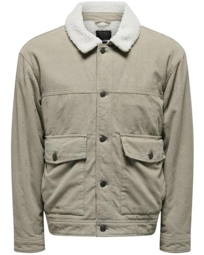 Only & Sons Winter Jackets - Grey
