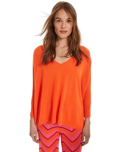 Kujten V-neck knitwear - Naranja