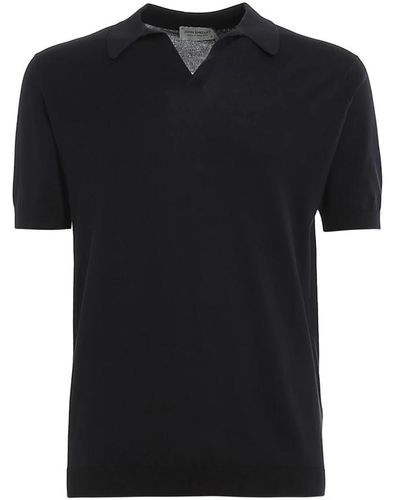 John Smedley Tops > polo shirts - Noir