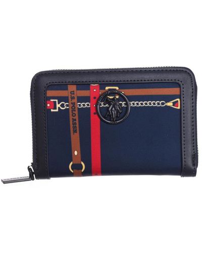 U.S. POLO ASSN. Synthetische reißverschlusstasche mit mehreren fächern,accessories - Blau