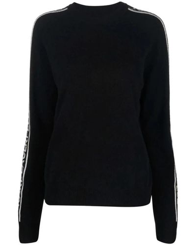 Karl Lagerfeld Round-Neck Knitwear - Black