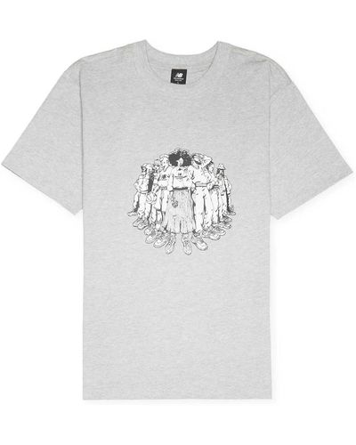 New Balance Tops > t-shirts - Blanc