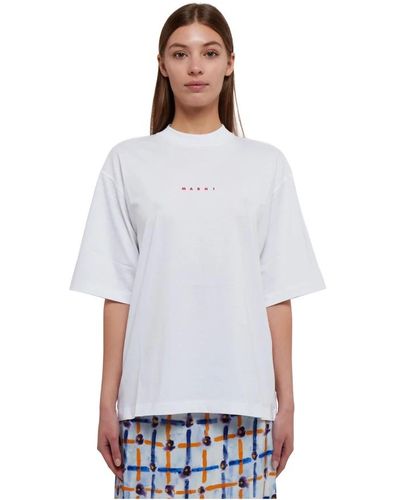 Marni Camiseta oversize de algodón blanco