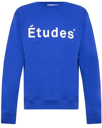 Etudes Studio Sweatshirt with logo - Blu