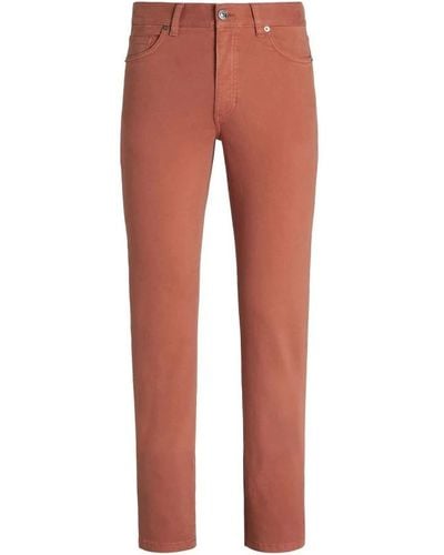 ZEGNA Slim-Fit Jeans - Red