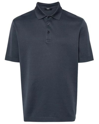 Herno Polo Shirts - Blue