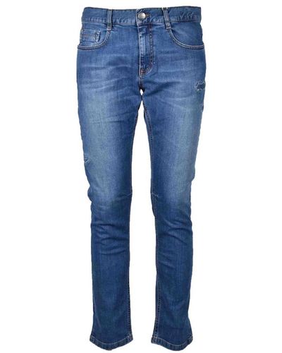 Bikkembergs Jeans denim blu per uomo